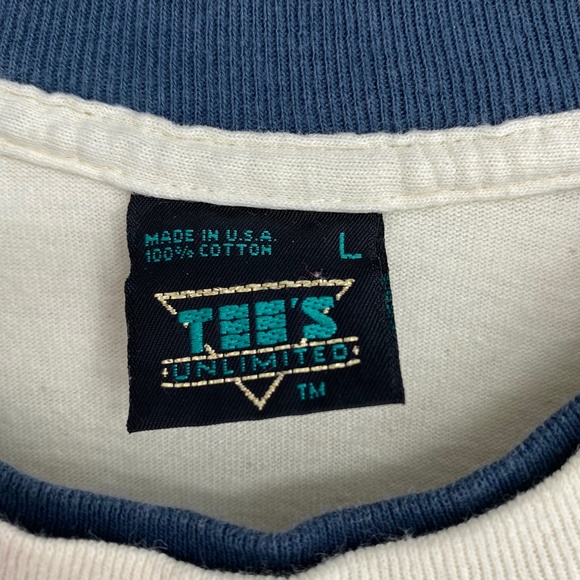 Tees Unlimited Mens Large Vintage T-Shirt Arkansas the Place I Call Home Ivory - Picture 4 of 7